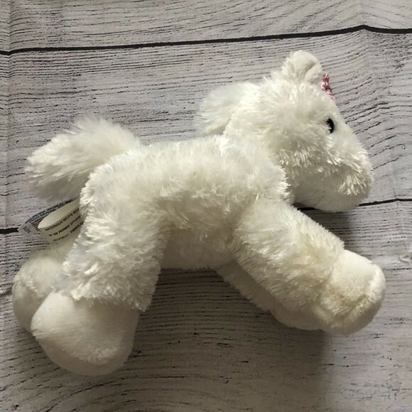 Aurora World White Plush Unicorn with Pink Horn 8”  Stuffed Animal Kids Toy 2018 - Picture 2 of 7